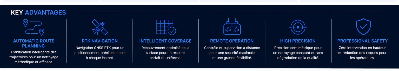 Avantages clés du nettoyage par drone
